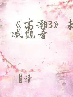《高潮3》未删减观看
