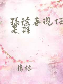 孙徐春现任妻子是谁