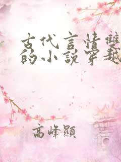 古代言情双男主的小说穿越