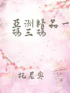 亚洲精品一码二码三码