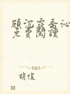 顾沉霆乔沁小说免费阅读