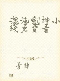 混沌剑神小说在线免费看