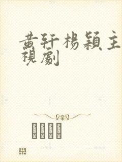 黄轩杨颖主演电视剧