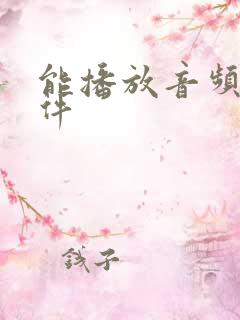 能播放音频的软件