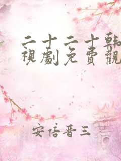 二十二十韩剧电视剧免费观看