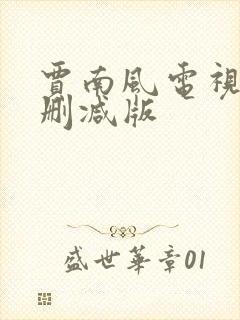 贾南风电视剧无删减版