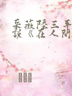 采薇陆三平的小说《在人间》
