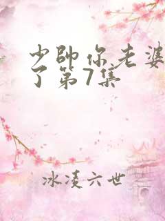 少帅你老婆又跑了第7集