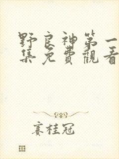 野良神第一季全集免费观看中文版