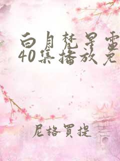 白月梵星电视剧40集播放免费完整版