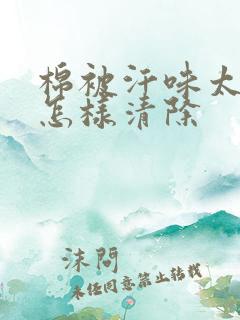 棉被汗味太重了怎样清除