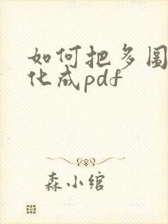 如何把多图片转化成pdf