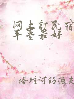 网上订民宿哪个平台最好