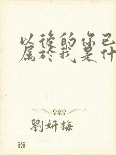 以后的你已不再属于我是什么歌