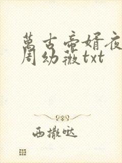 万古帝婿夜玄/周幼薇txt