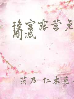 后宫露营免费无删减