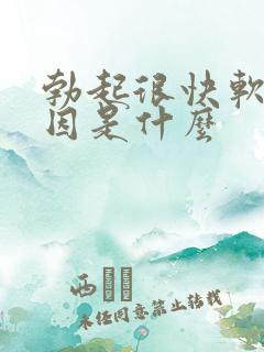 勃起很快软的原因是什么