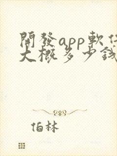 开发app软件大概多少钱