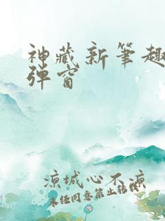 神藏新笔趣阁无弹窗