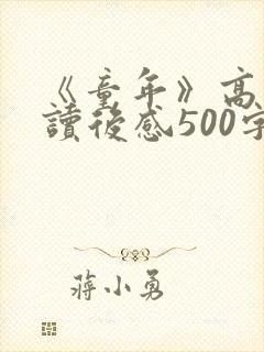 《童年》高尔基读后感500字左右