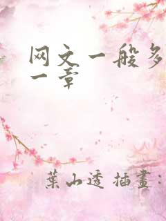 网文一般多少字一章