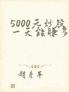5000元炒股一天能赚多少
