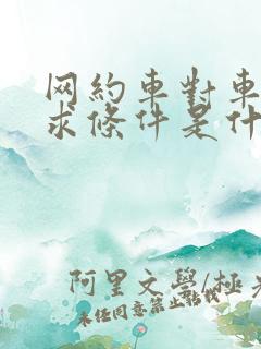 网约车对车辆要求条件是什么