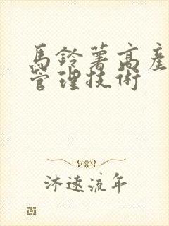 马铃薯高产栽培管理技术