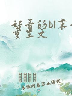 好看的bl末世重生文