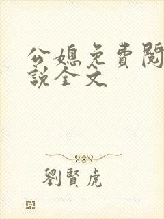 公媳免费阅读小说全文