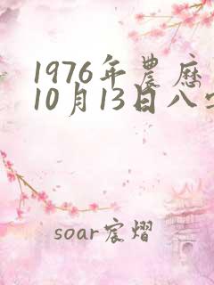1976年农历10月13日八字算命