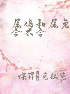 属鸡和属兔婚姻合不合