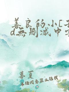 善良的小[子hd无删减中字第2季