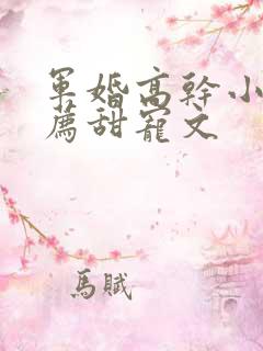 军婚高干小说推荐甜宠文