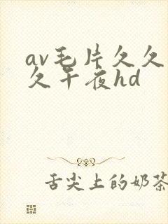 av毛片久久久久午夜hd