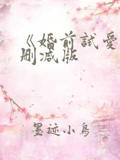 《婚前试爱》未删减版