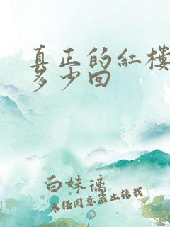 真正的红楼梦有多少回