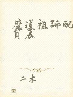 魔道祖师配音演员表