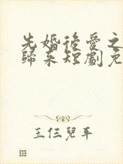 先婚后爱之亡夫归来短剧免费观看