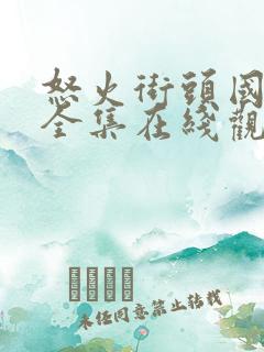 怒火街头国语版全集在线观看