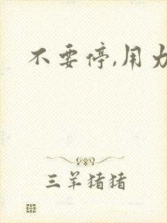 不要停,用力插