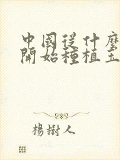 中国从什么时候开始种植玉米