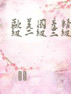 欧美国产精品一级二级三级