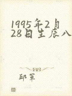 1995年2月28日生辰八字