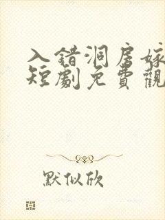 入错洞房嫁对郎短剧免费观看