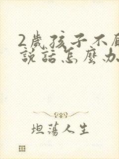 2岁孩子不愿意说话怎么办