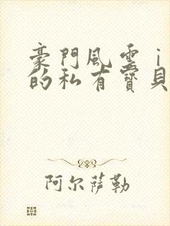 豪门风云ⅰ总裁的私有宝贝 韩祯祯