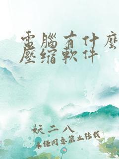 电脑有什么视频压缩软件
