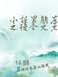 小说男朋友出轨之后全文免费阅读