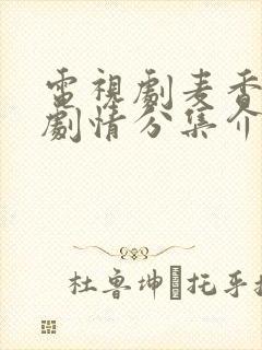 电视剧麦香全部剧情分集介绍